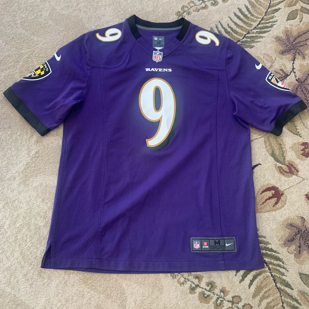Nike  Baltimore Ravens Justin Tucker Medium #9 Purple Sports Jersey